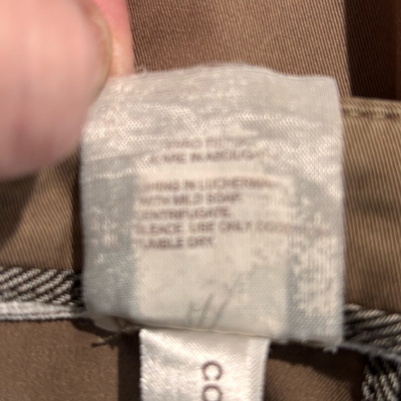 BRUNELLO CUCINELLI Sz 6 Khaki Pants Trousers Cotton Elastane Blend Pockets - Picture 13 of 13